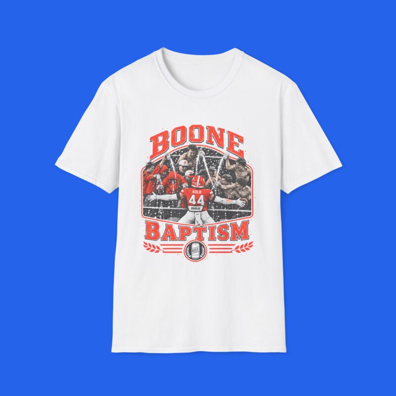 Carson Kolb Boone Baptism Shirt white T-shirt front