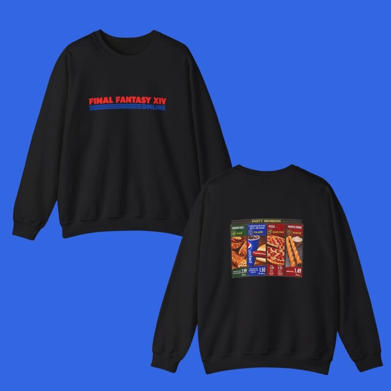 Final-Fantasy-XIV-Costco-Food-Court-Party-Members-SweatshirtFinal-Fantasy-XIV-Costco-Food-Court-Party-Members-Sweatshirt