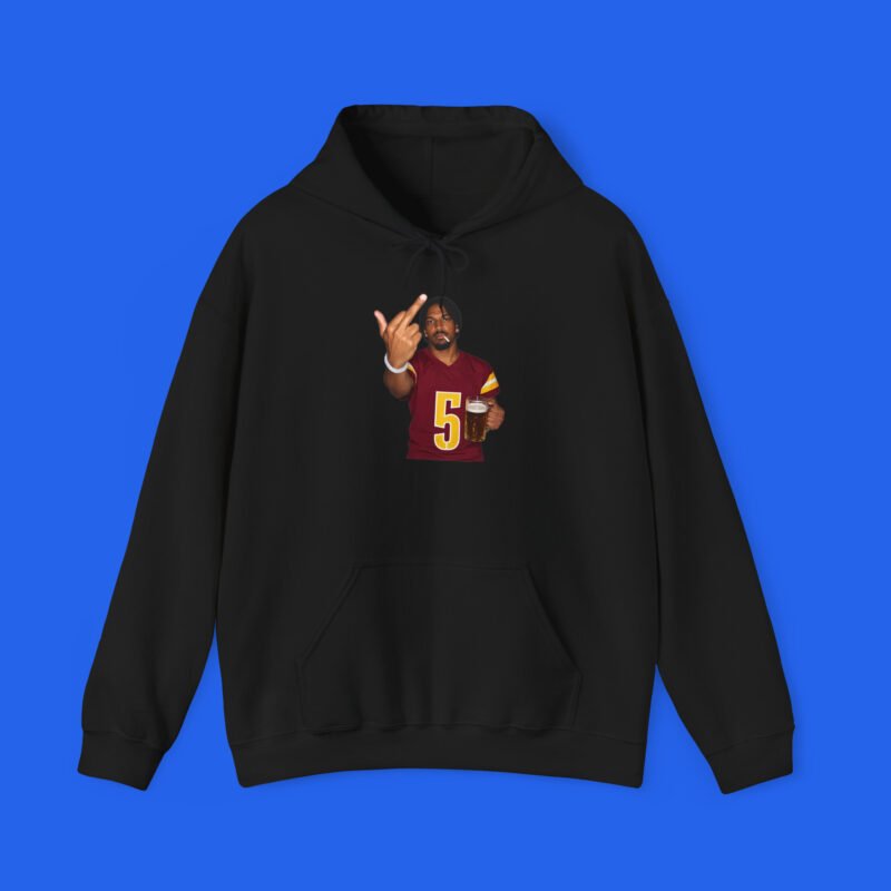 Jayden-Daniels-Middle-Finger-Hoodie-Black