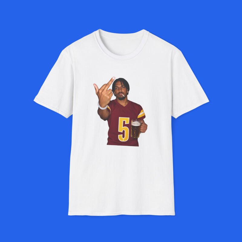 Jayden-Daniels-Middle-Finger-Shirt-White