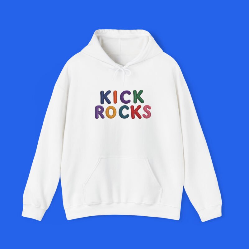 White Kick Rocks Sophie Cunningham hoodie