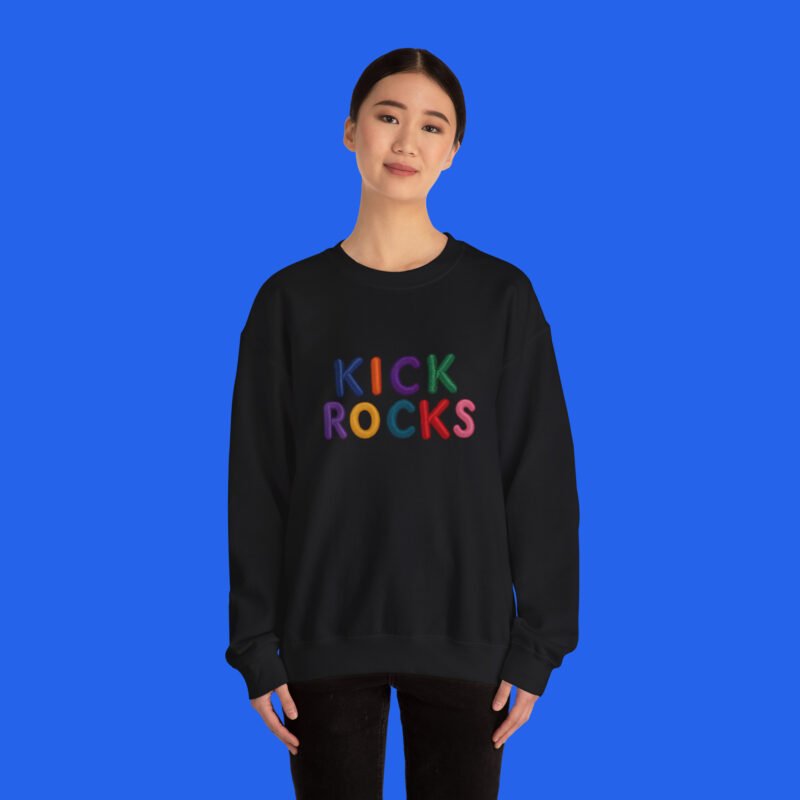 Kick Rocks Sophie Cunningham sweatshirt female model front