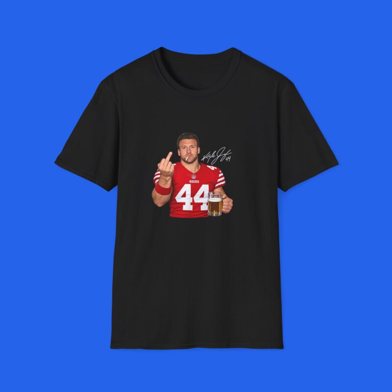 Kyle-Juszczyk-Drinking-Middle-Finger-T-shirt
