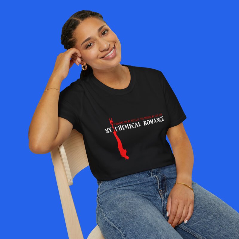 My Chemical Romance Hangman shirt female model