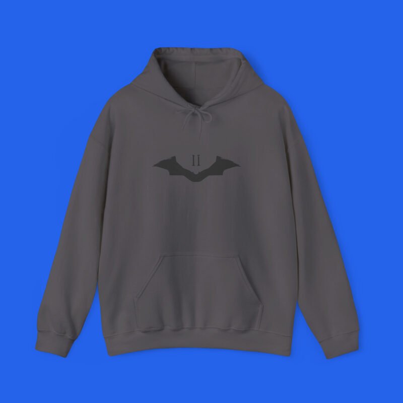 The Batman Part II charcoal hoodie front