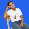 The Unraveled Tour Guitar T-shirt female model