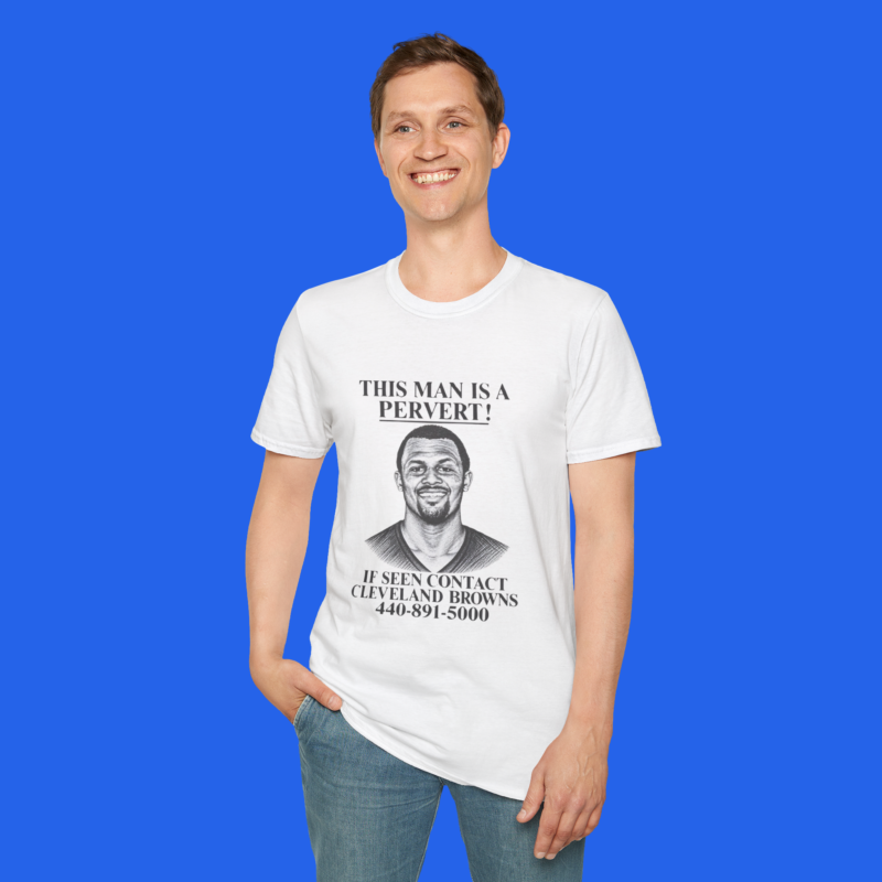 This Man Is A Pervert Cleveland Browns Shirt male model