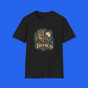 Tilcayo Tiger Cat Shirt black graphic tee