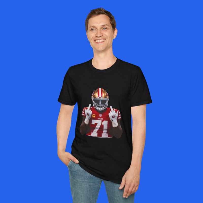 Trent-Williams-Middle-Fingers-T-shirt-male-model Trent-Williams-Middle-Fingers-T-shirt-male-model