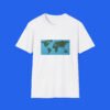 World-Map-Continents-Green-Blue-Ocean-White-Shirt World-Map-Continents-Green-Blue-Ocean-White-Shirt