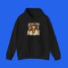Black hoodie with Arcade Gannon graphic design