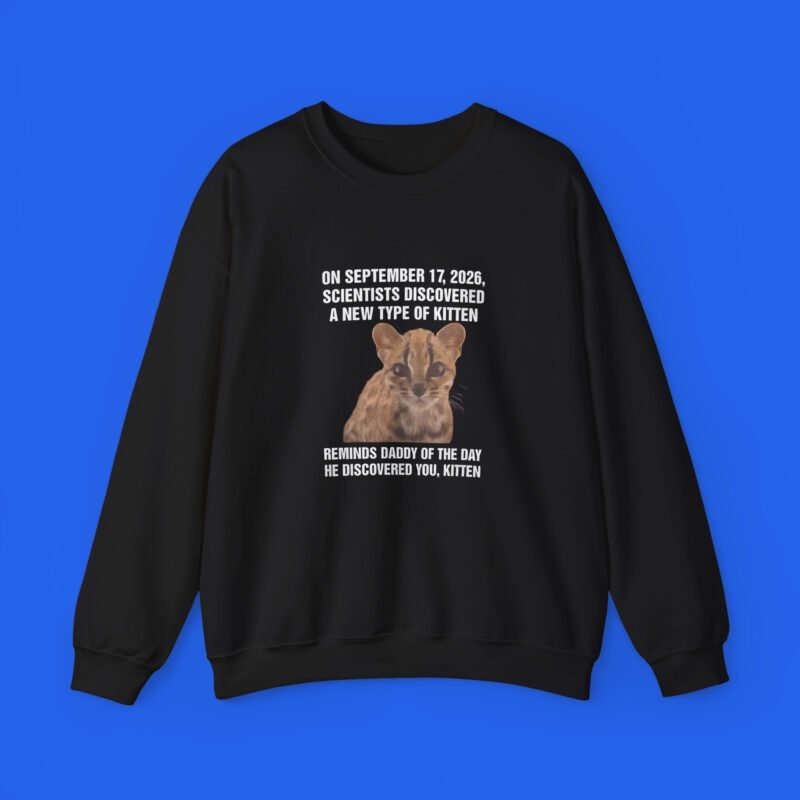 On September 17, 2026, Scientists Discovered A New Type Of Kitten. Reminds Daddy Of The Day He Discovered You, Kitten Shirt