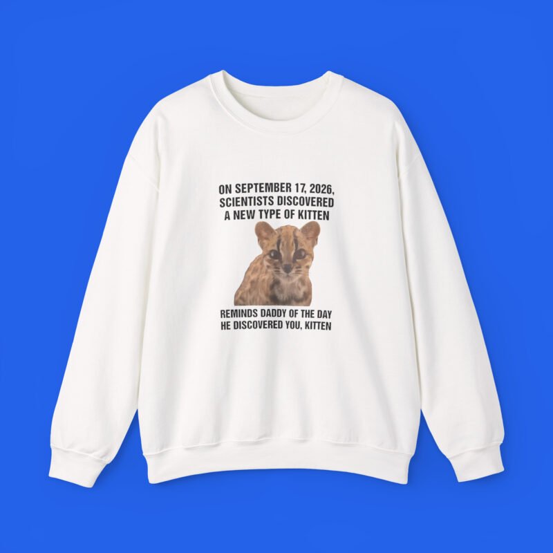 On September 17, 2026, Scientists Discovered A New Type Of Kitten. Reminds Daddy Of The Day He Discovered You, Kitten Shirt