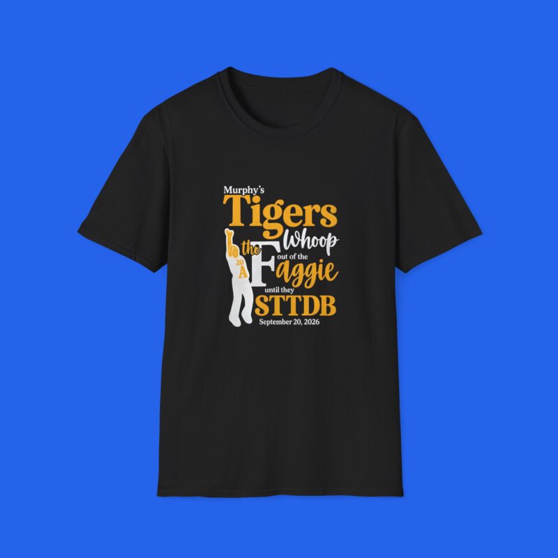 Tigers Rivalry Shirt on a black T-shirt