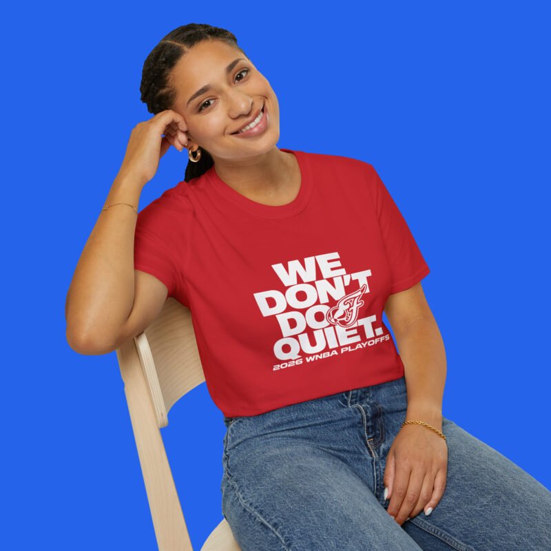 Indiana-Fever-We-Dont-Do-Quiet-Shirt-female-Model Indiana-Fever-We-Dont-Do-Quiet-Shirt-female-Model
