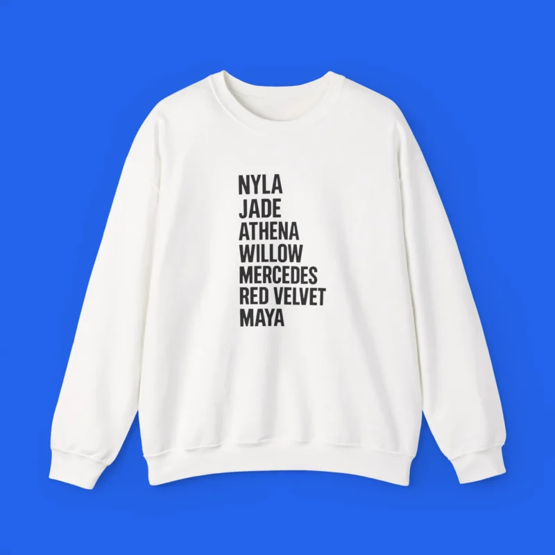 Nyla Jade Athena Willon Mercedes Red Velvet Maya Shirt