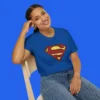 Superman-Shirt-female-model Superman Shirt