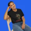 cedar-point-halloweekends-mask-shirt-female-model Cedar Point Halloweekends Mask Shirt