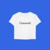 Dua Lipa Censored Baby Tee