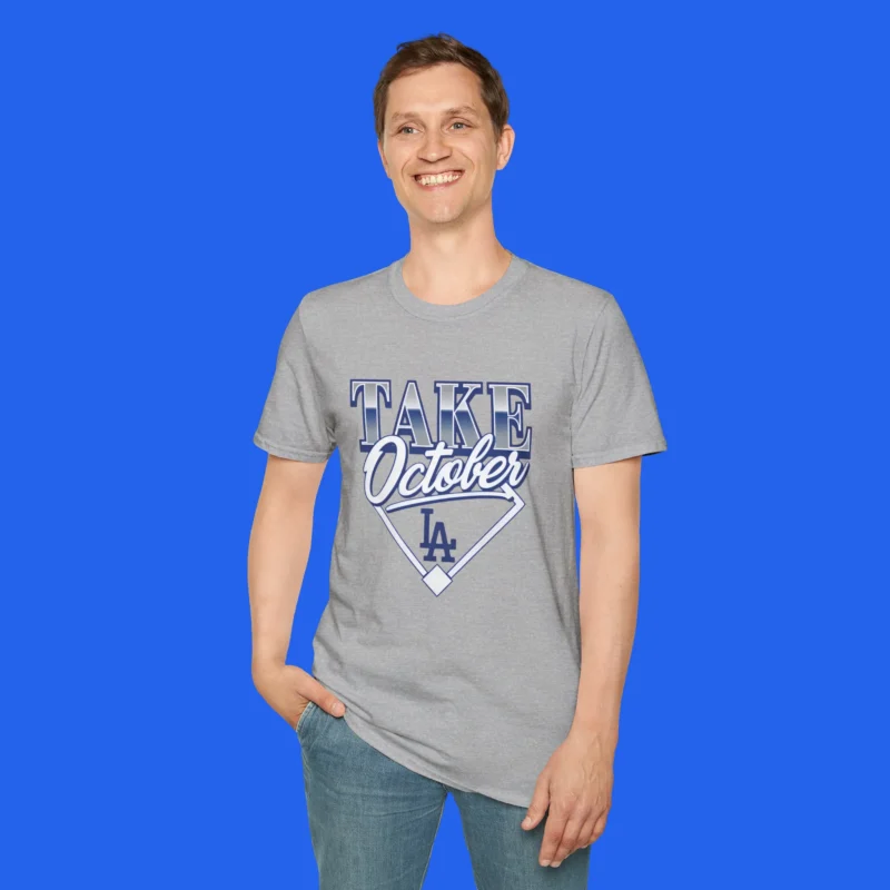 take-october-dodgers-shirt-male-model Take October Dodgers Shirt